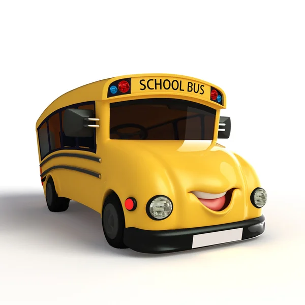 School Van Character — Stock Photo, Image