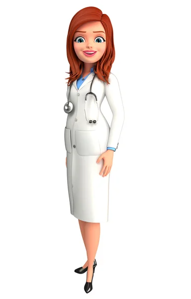 Young Doctor with standing pose — Stock Photo, Image