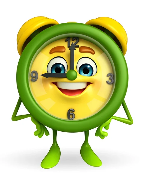 Table clock character is standing — Stock Photo, Image