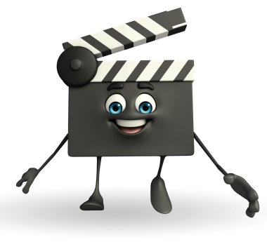 Clapper kurulu poz yürüme ile karakter