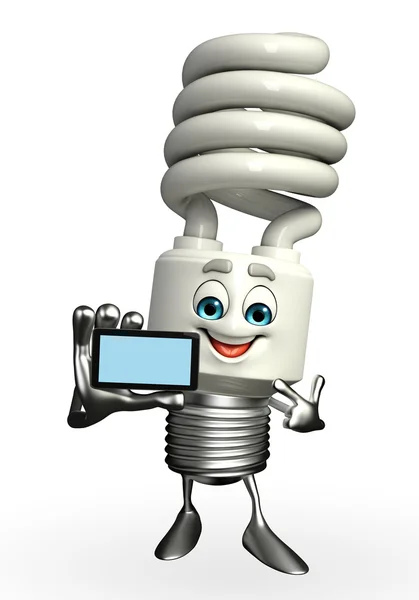 Символ CFL с мобильным — стоковое фото