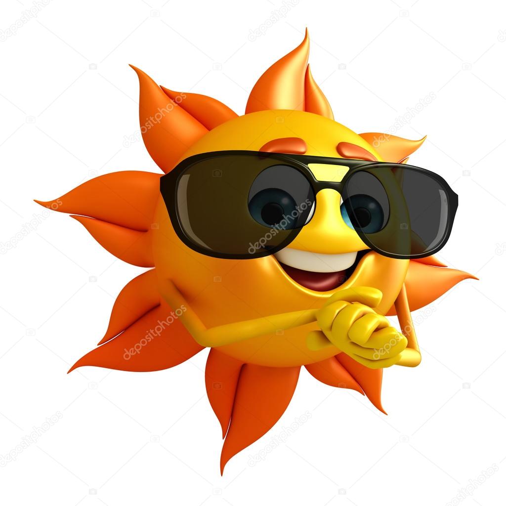 Sun Character With Sun glasses