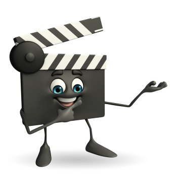 Clapper kurulu poz holding ile karakter