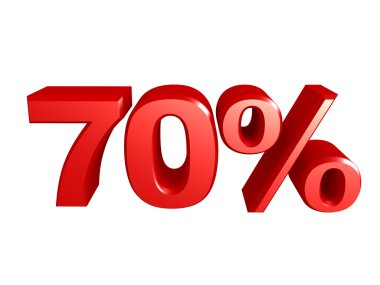 yüzde 70'i simgesi 