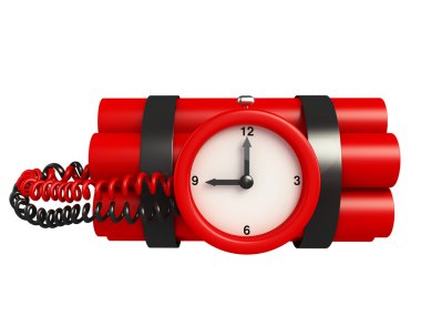 Saatli bomba illüstrasyon