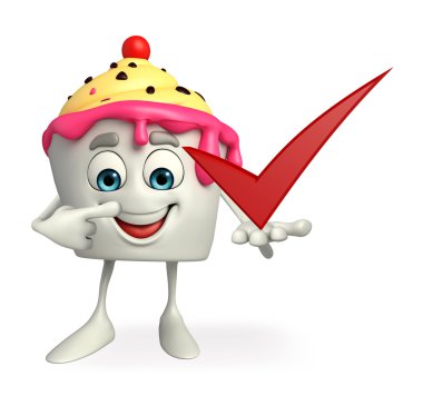 Dondurma karakteri sağ işareti ile