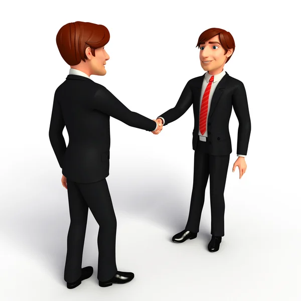 Young Business Man with shake hand — Stock Photo, Image