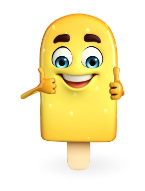 Şeker karakter ile poz Yaşasın