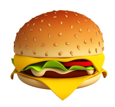 Burger illüstrasyon 