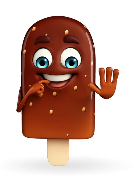 Candy Character with stop pose — Stock Photo, Image