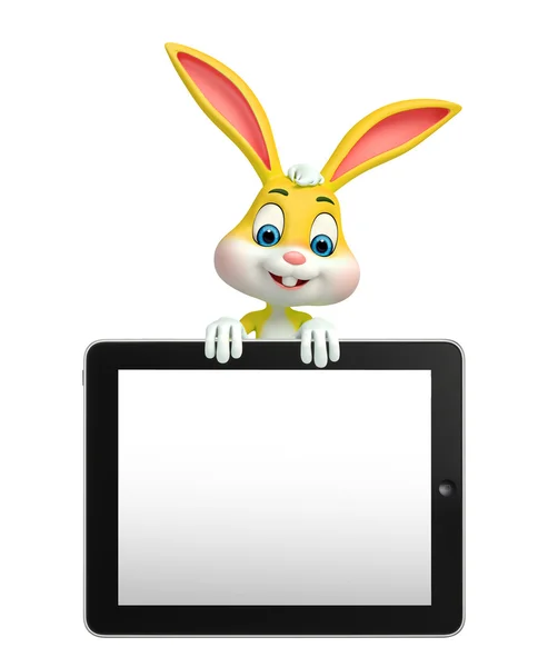 Easter Bunny met tab — Stockfoto