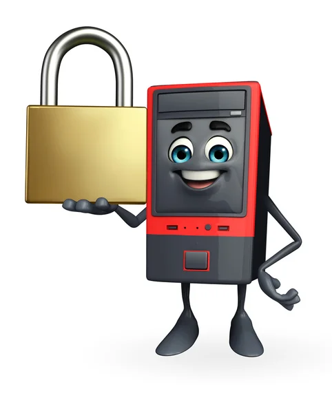 Imágenes: CPU de computadora animada | carácter del gabinete