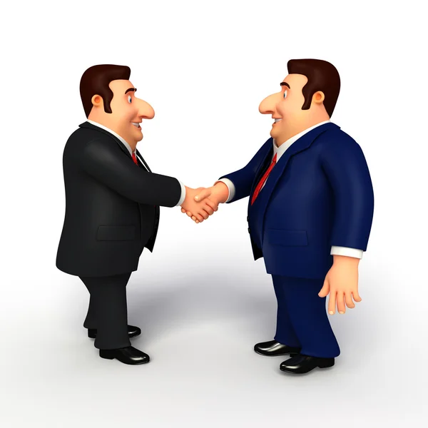 Young Business Man with shake hand — Stock Photo, Image