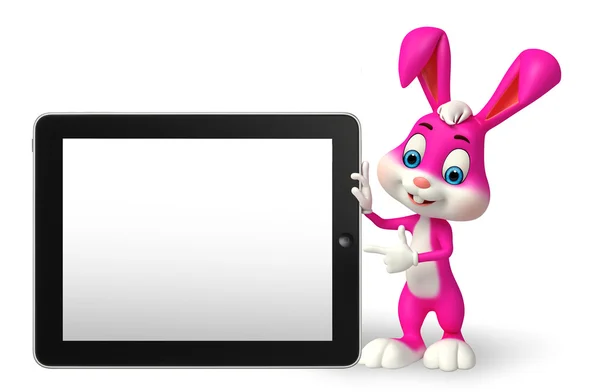 Easter Bunny met tab — Stockfoto