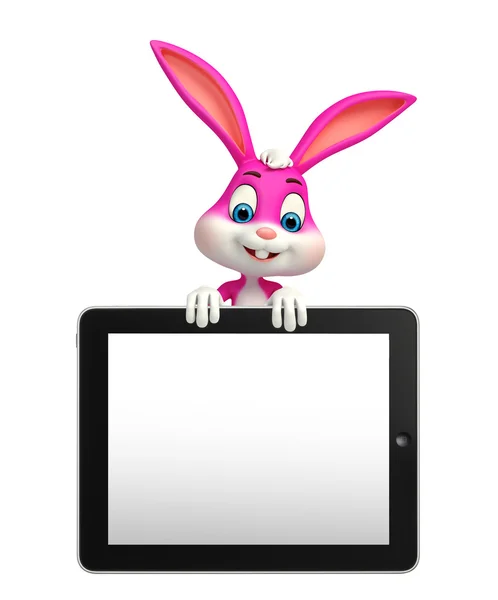 Easter Bunny met tab — Stockfoto