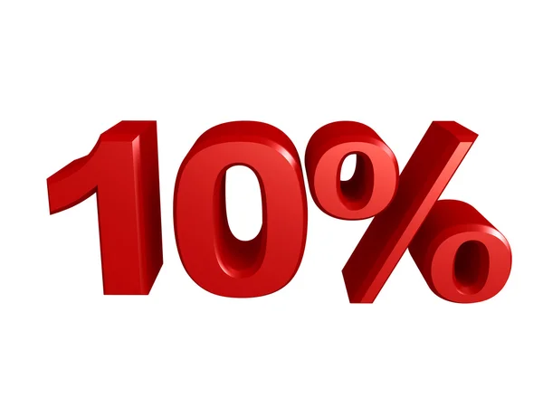 10 प्रतिशत प्रतीक — स्टॉक फ़ोटो, इमेज