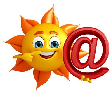 Güneş karakteri ile oranı işareti