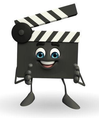 Clapper kurulu poz alkışlar ile karakter