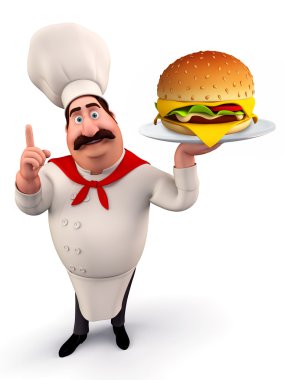 Burger ile genç Şef 