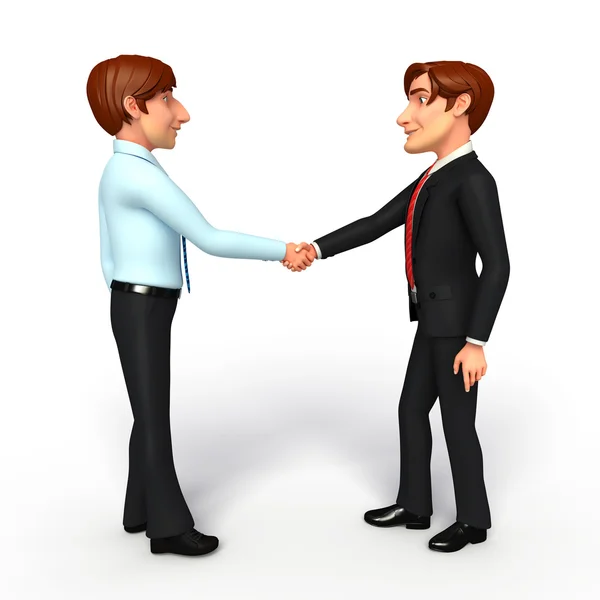 ビジネスの男性と握手のサービス マニュアル — ストック写真