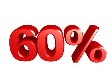 yüzde 60'ı simgesi 