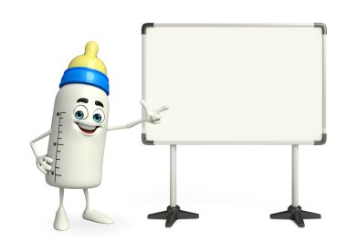 Bebek şişe karakter ekran kartı ile