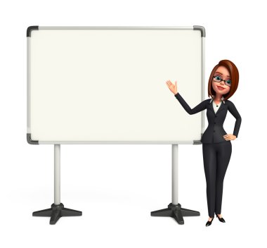 genç iş kadını ile ekran kartı