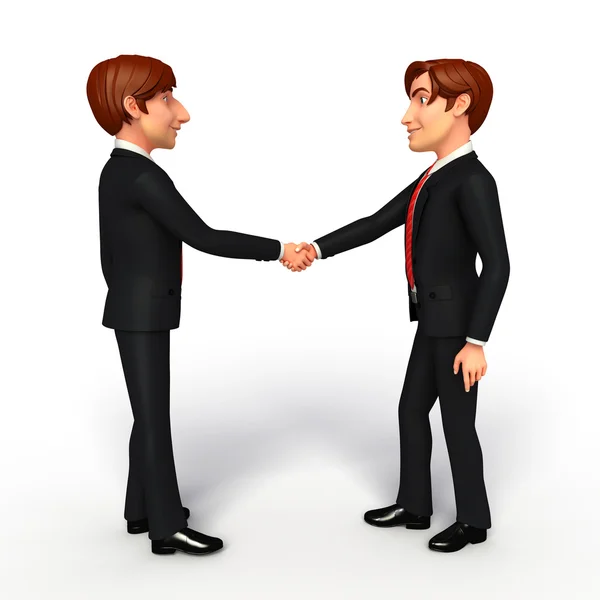 Young Business Man with shake hand — Stock Photo, Image