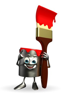 Boya kovası karakteri ile