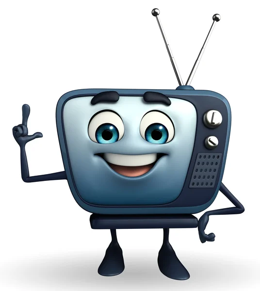 TV character is pointing — Stock Photo, Image