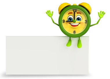 masa saati karakter işareti ile