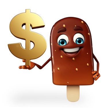 Şeker karakter ile dolar işareti 