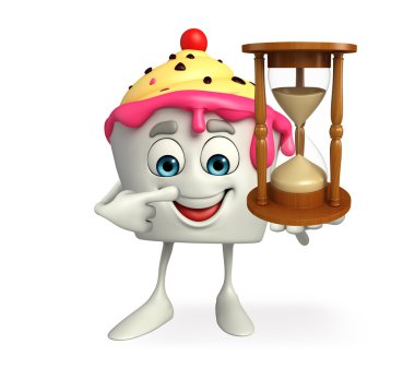 Kum saati ile dondurma karakteri