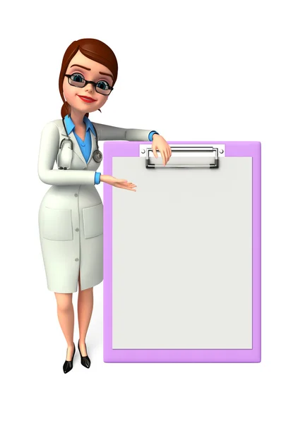 Young Doctor with notepad — Stock Photo, Image