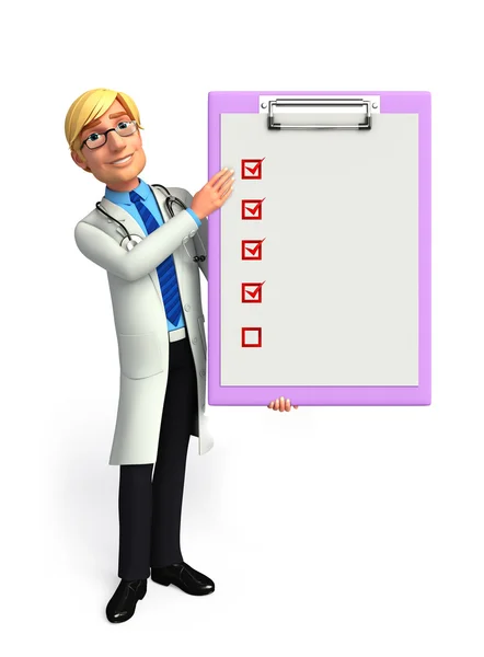 Young Doctor with notepad — Stock Photo, Image