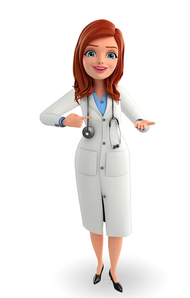 Young Doctor with holding pose — Stock Photo, Image