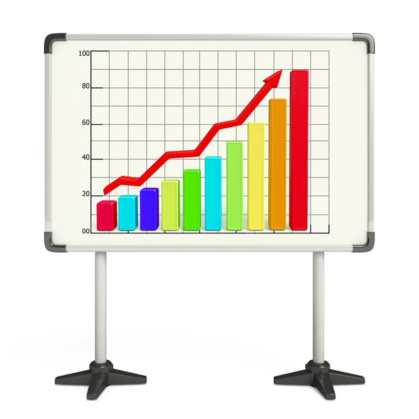 Business graph illustration — Stock Photo, Image