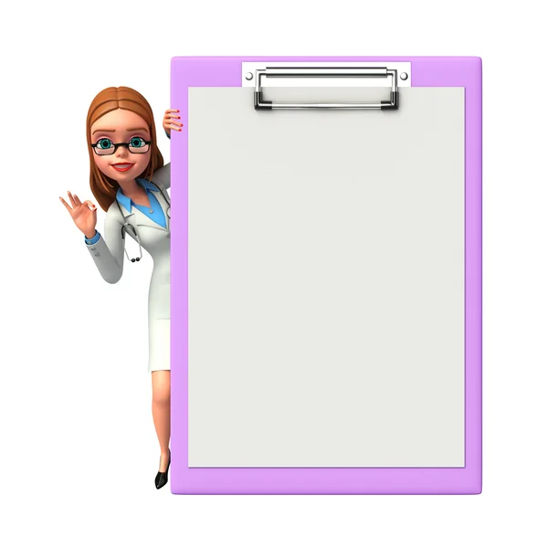 Young Doctor with notepad — Stock Photo, Image