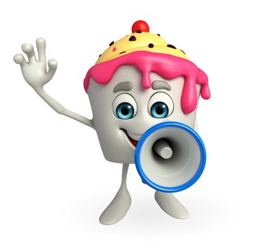 Dondurma karakteri hoparlör ile