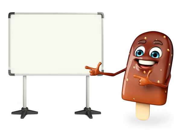 Candy Character With display board — Stock Photo, Image