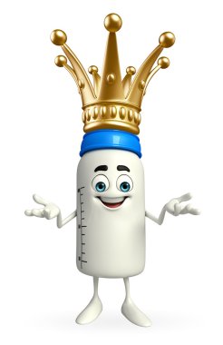 taç bebek şişe karakteriyle