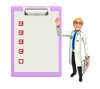 genç bir doktor ile not etmek