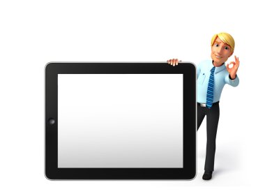 Genç hizmet adam sekmesi