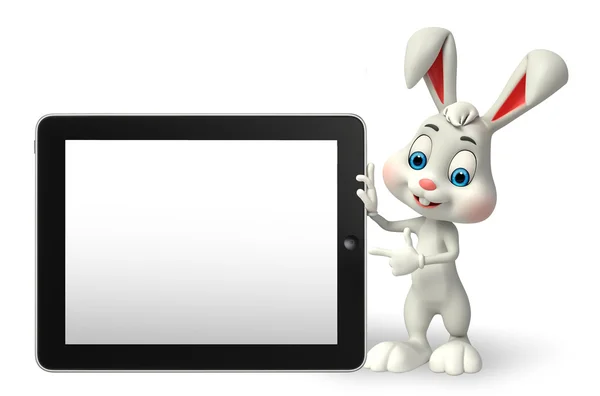 Easter Bunny with tab — Stock Photo, Image