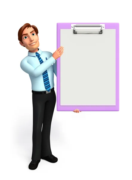 Young Service Man with notepad — Stock Photo, Image