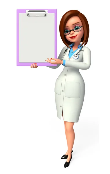 Young Doctor with notepad — Stock Photo, Image