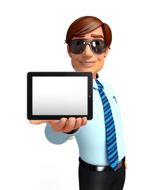 Genç hizmet adam sekmesi