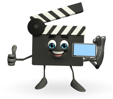 Clapper kurulu karakter ile hareket eden