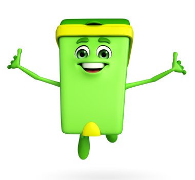 Çöp Kovası karakter atlama