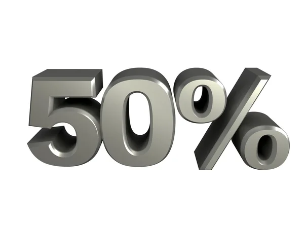 50 por ciento icono — Foto de Stock